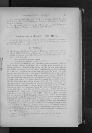 Versammlung zu Rostock. - 1368 Mrz. 15.