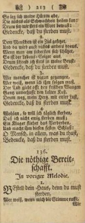 136. Die nöthige Bereitschafft