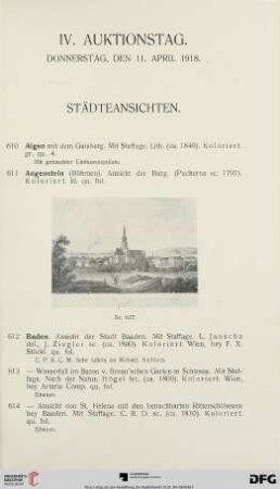 Städteansichten (Nr. 610-740)