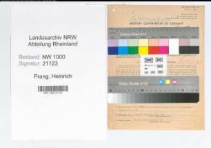 Entnazifizierung Heinrich Prang, geb. 15.11.1897 (Landwirt)