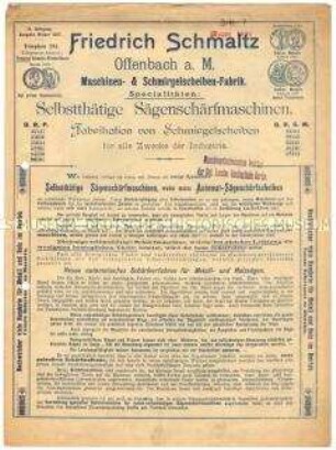 Selbsttätige Sägenschärfmaschine