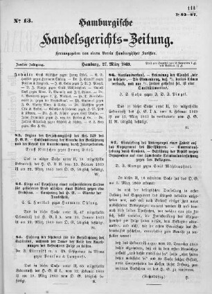 No. 13. 27. März 1869
