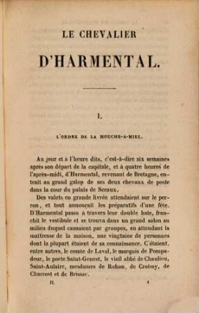 Le chevalier d'Harmental, 2