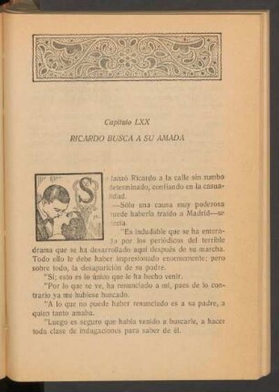 Capítulo LXX - Ricardo busca a su amada