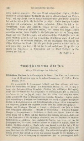 340-345 Empfehlenswerthe Schriften