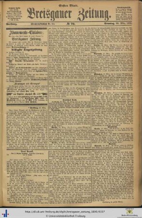 30.03.1890 (Erstes Blatt)
