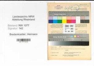 Entnazifizierung Hermann Bredenkoetter , geb. 08.09.1898 (Polizist)
