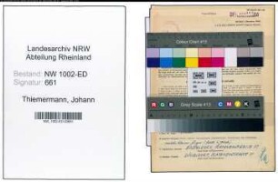 Entnazifizierung Johann Thiemermann, geb. 03.02.1904 (Vers.Angest.)
