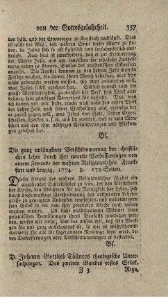 Theologische Untersuchungen. Bd.2.,St.1.