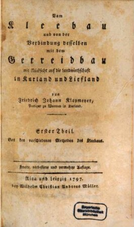 Vom Kleebau