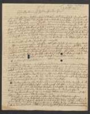 Brief von Leopold Trattinick an Unbekannt