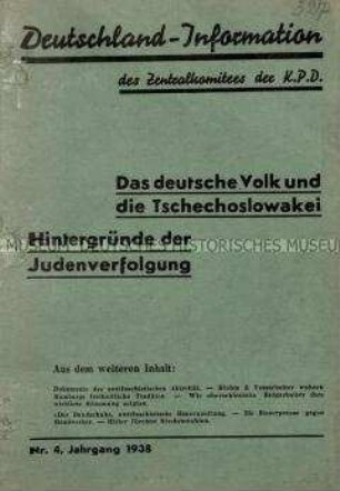 Deutschland-Information Jg. 1938