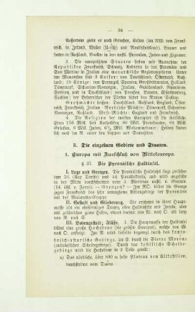 1. Europa mit Ausschluß von Mitteleuropa