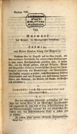 Verhandlungen der Zweyten Kammer der Ständeversammlung des Königreichs Bayern. Beylagenband. [8] = Beil. 8 - 9. 1827/28