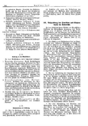 Behandlung der Familien- und Sippenstunde im Unterricht : [Unterrichtsverwaltungen der anderen Länder] ; [ Württemberg] ; [Amtliche Erlasse] ; [Amtlicher Teil]