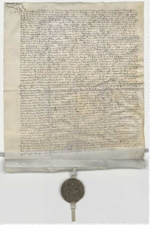 Pfandbrief des Schlosses Lüdershausen ("Slotbref up Ludeszhusz") für Bürgmeister Clawes Stoterogge und Genossen.