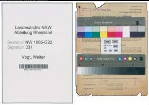 Entnazifizierung Walter Vogt , geb. 11.12.1902 (Metzger)
