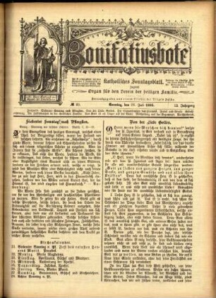 Ausgabe vom Sonntag, den 21. Juli 1895.