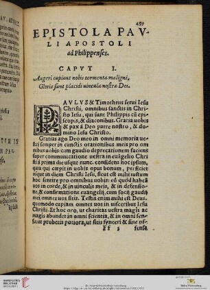 Epistola Pauli Apostoli ad Philippenses