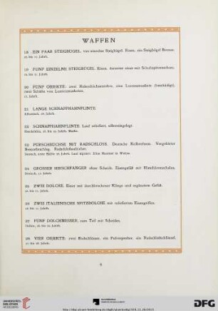 Waffen (Nr.18-40)