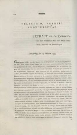 Extract uit de Resolutien ...