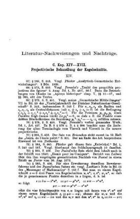 Literatur-Nachweisungen und Nachträge.