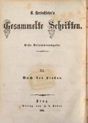 Karl Herlosssohn's Gesammelte Schriften : 1. Gesammtausg.. 11