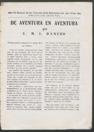1921016000: De aventura en aventura