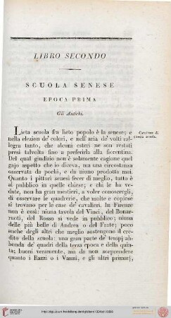 Libro Secondo: Scuola Senese
