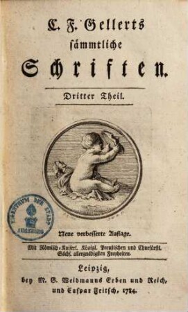 C.F. Gellerts sämmtliche Schriften. 3