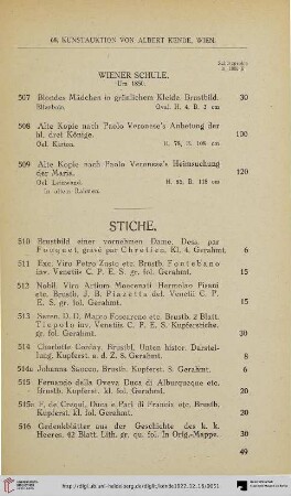 Stiche (Nr. 510-516)
