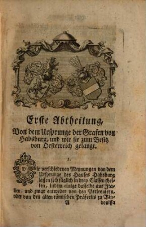 Johann Paul Reinhards Entwurf einer Historie des Erzhauses Oesterreich