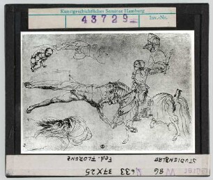 Albrecht Dürer: Studienblatt. Feder. Florenz
