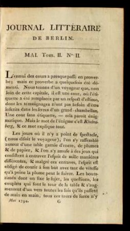 Mai. Tom. II. No. II