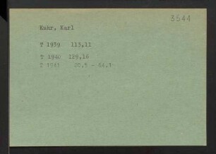 Kuhr, Karl