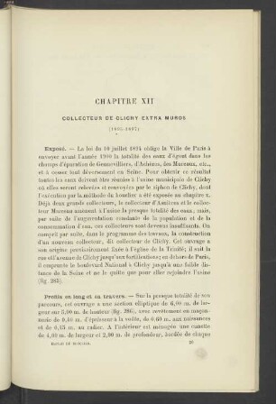 Chapitre XII Collecteur De Clichy Extra Muros