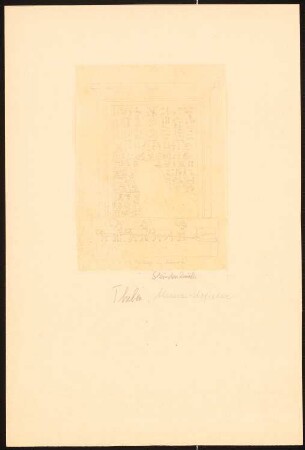 Beschriftete Steindenkmäler, Luxor (Theben-West): Ansicht eines Steines mit Inschrift der Königin Ahmes-Nofretete