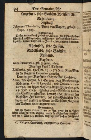 94-109, Ruszland; Sachsen; Sachsen-Gotha; Sachsen-Weimar; Sardinien; Savoyen