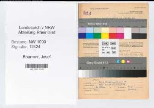 Entnazifizierung Josef Bourmer, geb. 29.02.1892 (Zahnarzt)