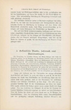 2. Oeffentliche Parks, Schmuck- und Baumanlagen