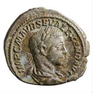 Münze, Denar, 223 n. Chr.