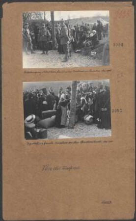 Wegschaffung französ. Einwohner aus dem Operationsbereich
