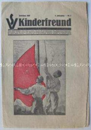 Beilage des "Sächsischen Volksblattes" für Kinder mit Mitgliederwerbung für die "Roten Falken"