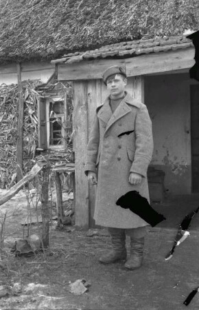 Zweiter Weltkrieg. Zur Einquartierung. Sowjetunion. Porträt eines jungen Russen