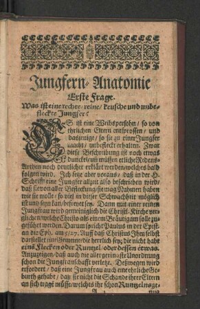 [Erste Frage. - Siebende Frage.]