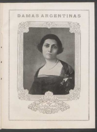 Damas argentinas : [Fotografía de] Señora Isabel Moreno de Alvear