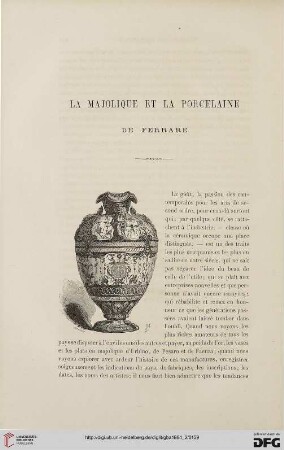 La majolique et la porcelaine de Ferrare, [1]