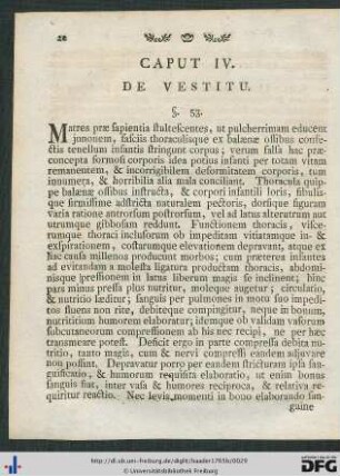 Caput IV. De Vestitu.