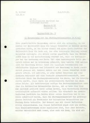 Anlage II. G. Welter, Lagebericht Nr. 2