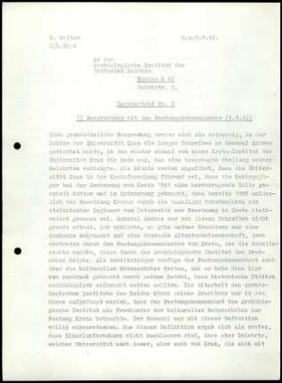 Anlage II. G. Welter, Lagebericht Nr. 2